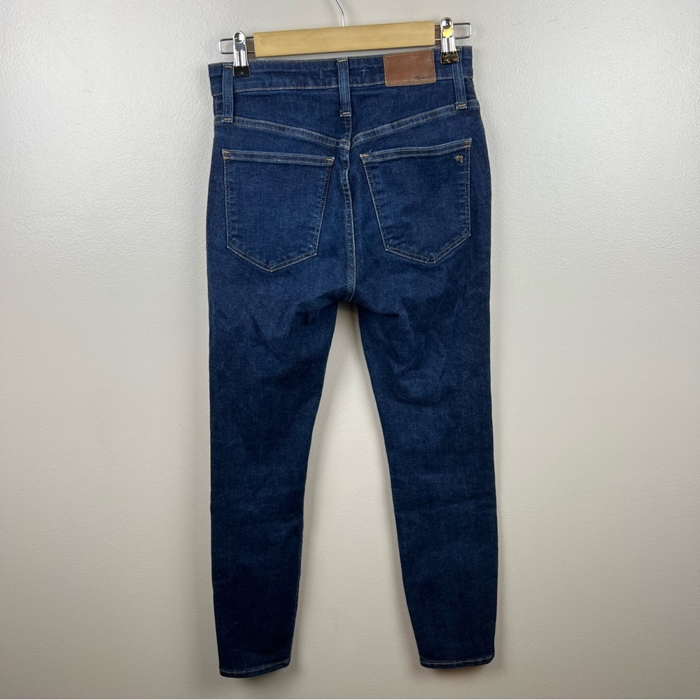 Madewell Curvy High Rise Skinny Jeans Size 26 Petite Lucille Dark Wash Blue - Picture 2 of 11
